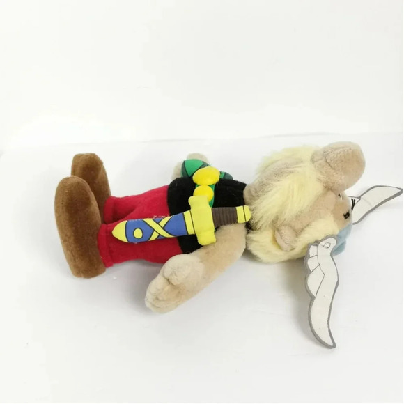 Asterix Doll Gaul Cartoon Stuffed  11 in Plush Germany 1994 Vintage 90s - Picture 3 of 9